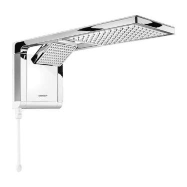 Imagem de Chuveiro Branco Cromado Eletronico 220/7800 Acqua Duo - Lorenzetti, Br