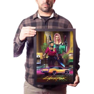 Imagem de Lindo Quadro A3 Cyberpunk 2077 Style Over Substance - Fanarte