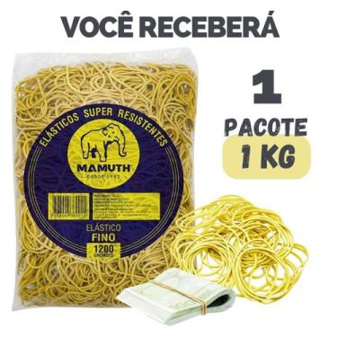 Imagem de Kit Elástico Ou Borrachinha Para Dinheiro Escritório Embalagem - Escol