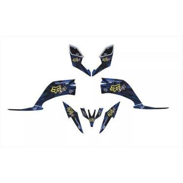 Imagem de Adesivo Quadriciclo Compatível Yamaha Raptor 250 Azul 0,60mm - SPTS