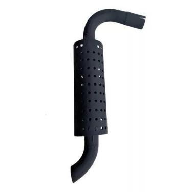 Imagem de Escapamento Alto Jeep Willys Com Tela Proteção Preta - allshop Escapam