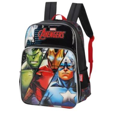 Imagem de Mochila Infantil De Costas VINGADORES Vermelha -  Luxcel