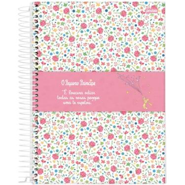 Imagem de Caderno Espiral Univ CD 1 Matéria 96 Fls O Pequeno Principe Fundo Flores FSC - Jandaia