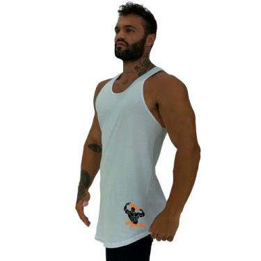 Imagem de Regata Longline Estampa Lateral Masculina MXD Conceito Esmaga Que Cres