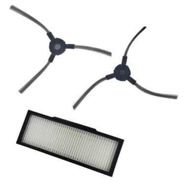 Imagem de Kit 2un Escova Lateral com Filtro Compatível com Robô Aspirador Karche