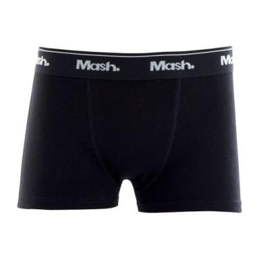 Imagem de Cueca Boxer Infantil Mash 190.03 Algodão T. P/GG, P, Pt00, Preto