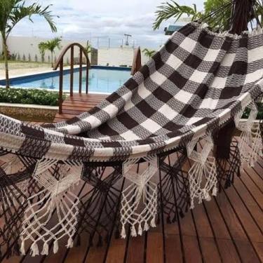 Imagem de rede de descanso e dormir casal reforçada 100 algodao luxo - redespoti
