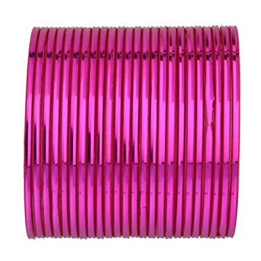 Imagem de Efulgenz Conjunto de pulseiras de metal para mulheres, joias indianas, conjunto de duas dúzias de pulseiras, simples, brilhantes, conjunto de pulseiras para noivas, acessórios de bijuteria de fantasia