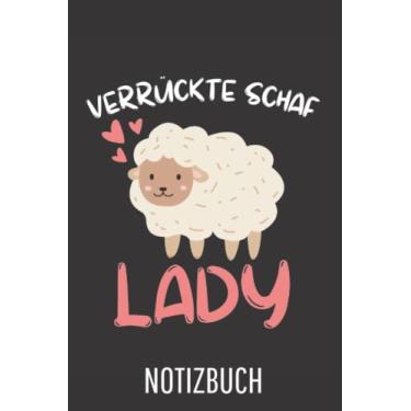 Imagem de Verrückte Schaf Lady: Liniertes College Notizbuch (A5) mit 120 Seiten