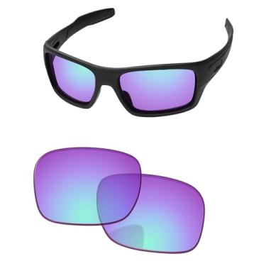 Imagem de PapaViva Lentes de reposição para óculos de sol Oakley Turbine OO9263 65 mm, Golfe magenta, Turbine