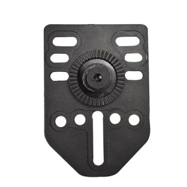 Imagem de Adaptador de perna de queda ajustável com clipe de cinto com plataforma de montagem, adaptador de cobertura de perna de polímero para coldres e bolsas de revistas, preto (painel adaptador)