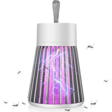 Imagem de Luminária Mata Pernilongo Elétrica Ultravioleta LED USB - Armadilha Mosquitos e Insetos Choque