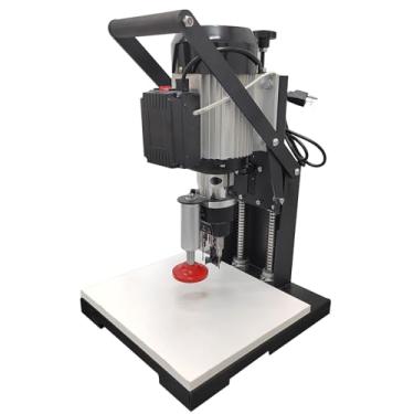 Imagem de PreAsion Máquina de perfuração e perfuração de dobradiça de 48-6 mm com parada automática, máquina de perfuração de dobradiça portátil para marcenaria, máquina de perfuração de dobradiça para