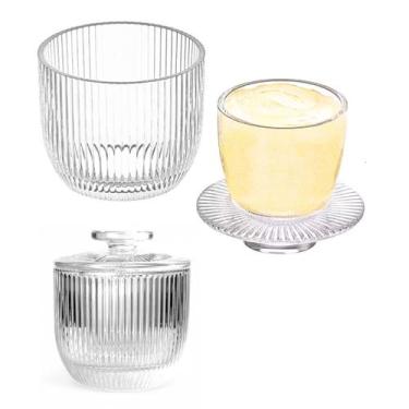 Imagem de Manteigueira Francesa Graffiato De Vidro Transparente 11cm - Hauskraft