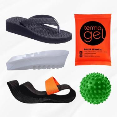 Imagem de Sandallia Ortopédica Massageadora Esporão + Kit Faixa de Alongamento B