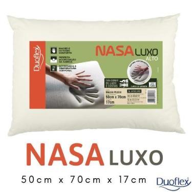 Imagem de Travesseiro Ortopédico Nasa Luxo Alto 50x70x17cm Duoflex