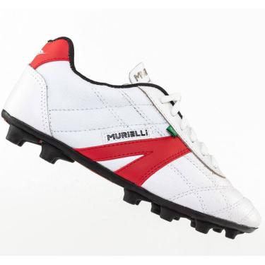 Imagem de Chuteira De Couro Campo Murielli M120 Costurada Solado de Borracha