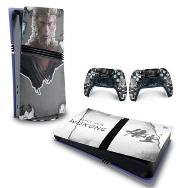 Imagem de Adesivo Compatível PS5 Pro Skin Horizontal Black Myth: Wukong - Pop Ar