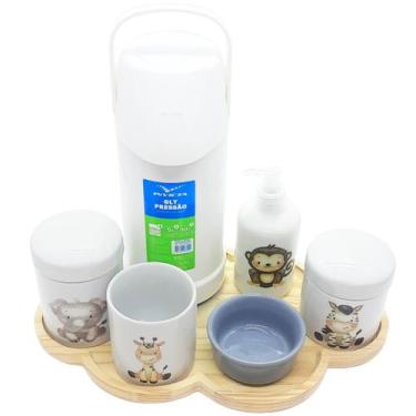 Imagem de Kit higiene bebê Safari 7 pçs Bdj Nuvem TD Porc Molh Red CZ - Antilope