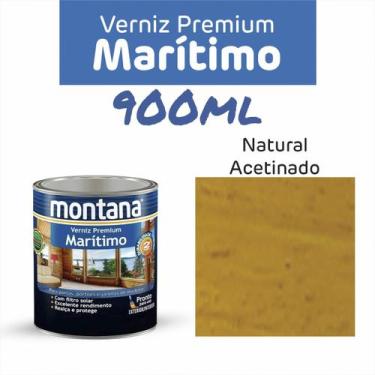 Imagem de Verniz Brilhante Acetinado e Fosco Para Madeiras Montana 900ml/3,6l, A