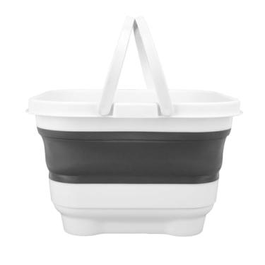 Imagem de Suporte de Brinquedo de Banho Dobrável, Organizador de Brinquedo Dobrável de Banho (Branco+preto)