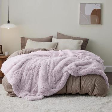 Imagem de Cobertor Bedsure Felpudo Lavanda Roxo - Tamanho Queen