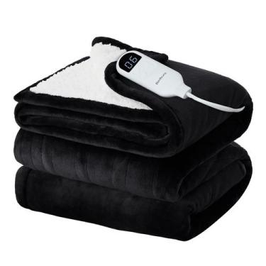Imagem de Cobertor Elétrico Bedsure Twin - Flanela Macia e Aquecido