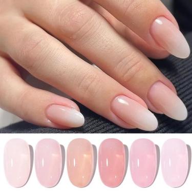 Imagem de Conjunto de 6 Esmaltes em Gel Born Pretty Jelly Pink - 7ml cada