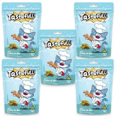 Imagem de Hana Tastefull Para Gatos Kit 5 Un Frutos Do Mar 40g