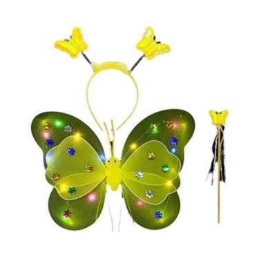 Imagem de Saia de Borboleta com LED para Meninas - Asas Luminosas para Fantasia 