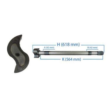 Imagem de Eixo Expansores S Freio Ar Esq. Tras. Mbb L2325/ Lb2325/ Lk2325/ Oh131
