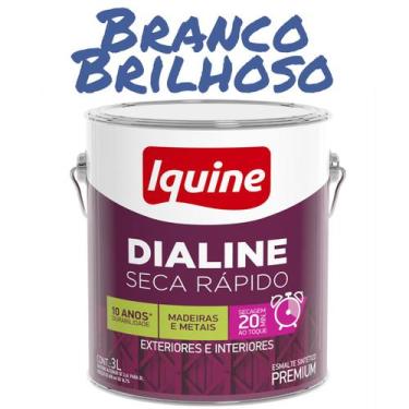 Imagem de Tinta Esmalte Sintético 3L - IQUINE (MADEIRA E METAIS), Branco Brilhos