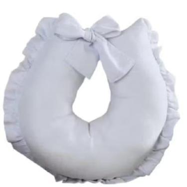 Imagem de Almofada de Amamentação para Amamentar com Babado para Menina e Menino