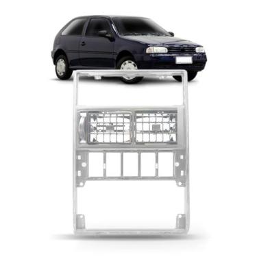 Imagem de Moldura rádio painel cromada gol 1995 a 1999 com difuso - SP ACESSÓRIO