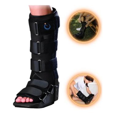 Imagem de Bota Imobilizadora Longa Ortopédica Preta Tamanho G