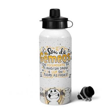 Imagem de Garrafa Squeeze MQ Funny Signos - Sou de Gêmeos - 600ml - JPS INFO