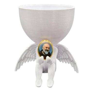 Imagem de Anjo da Guarda Anjinho Padre Pio Vasinho Decoração - Point da Fe