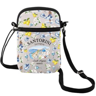 Imagem de MEIKIUP Greece Island Gift Greece Santorini Travel Crossbody Bag Grécia Santorini presente de férias Grécia presente de lua de mel (santorini CB)