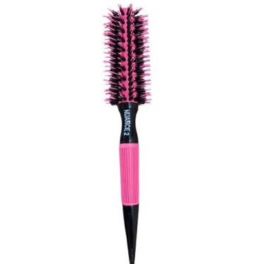 Imagem de Escova rosa nuance com cerdas naturais de javali, Tam 2 