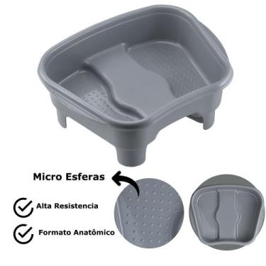 Imagem de Bacia Para Pés Pedicure Reforçada Profissional Multiuso Relaxamento Co