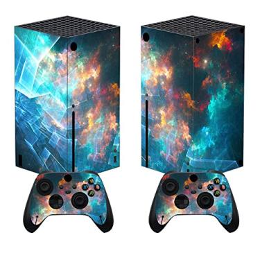 Imagem de PlayVital Capas de vinil personalizadas Galaxy Rift para controle sem fio Xbox Core, adesivos para controle de console Xbox Series X