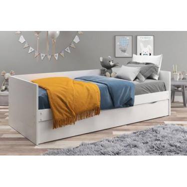 Imagem de Bicama Solteiro Vira Cama Casal Com Gavetão MANAUS - Belle House