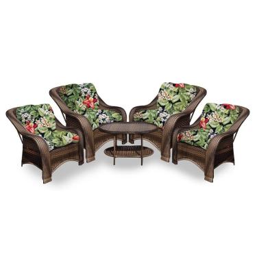 Imagem de Conjunto de Poltronas Fibra Sintética e 1 Mesa Centro