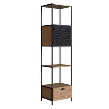 Imagem de Estante 02 Portas New 180 Cm Vermont E Preto - D'rossi