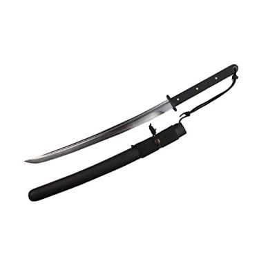 Imagem de Espada Samurai Japonesa Tática Musashi com Lâmina de Aço de Carbono 1060 Forjada à Mão Completa, Katana, Wakizashi para Coleções ou Presentes, Wakisashi