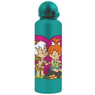 Imagem de Squeeze Hanna Barbera Flintstones Pebbels And Bam Bam Heart em Alumínio - Urban - 21x6,5 cm