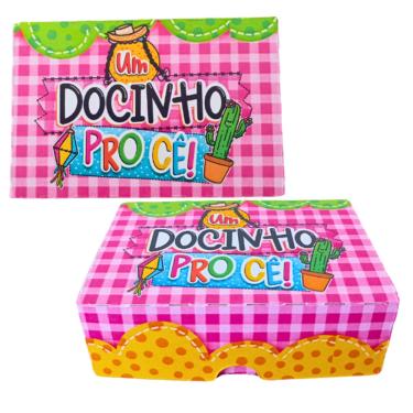 Imagem de 30 Caixinhas 3 Paçoquinhas Lembrancinha Festa Junina Arraia