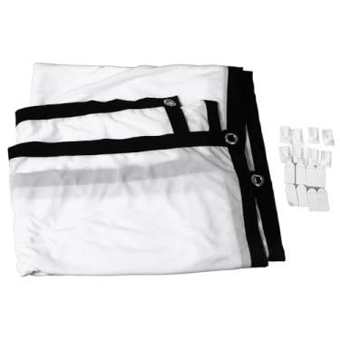 Imagem de Tela de Projetor Dobrável, Tela de Filme de Projeção Portátil de Poliéster Macio de 120 Polegadas Com ângulo de Visão Amplo de 160 Graus para Escritório de Festa de Acampamento