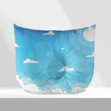 Imagem de Travesseiro para Bebê Anatômico Anti Refluxo Céu - Mega Loja do Bebê