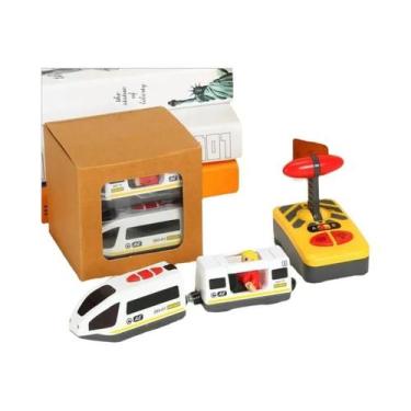 Imagem de Conjunto De Trem Elétrico RC Infantil, Brinquedo De Metal Fundido Para